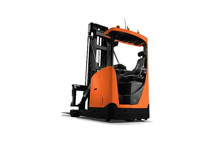 Узкопроходный штабелер без подъема кабины
