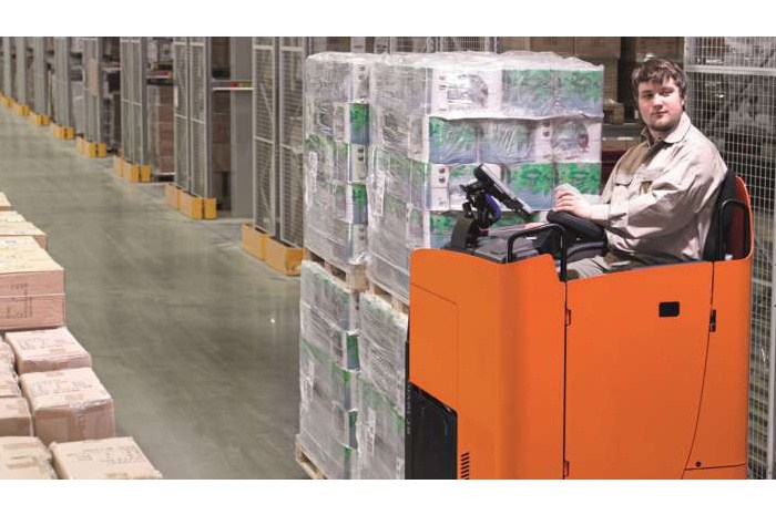 Электротележка с управлением сидя