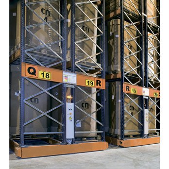 Стеллажи на подвижной колесной базе. Мобильные стеллажи