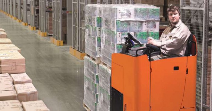 Электротележка с управлением сидя